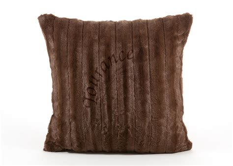 Channel Square Pillow in Chocolate – Tourance