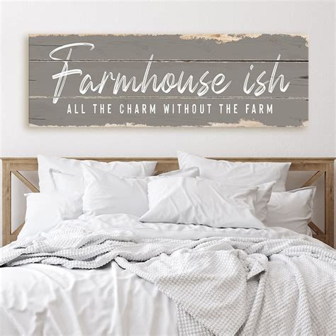 Farmhouse Ish Sign All The Charm Without The Farm Sign Etsy