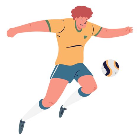 Jugador De Fútbol Masculino De Dibujos Animados Descargar Png Svg