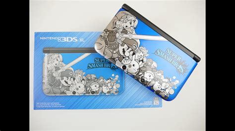 Super Smash Bros 3ds Xl Bundle Unboxing Blue Youtube