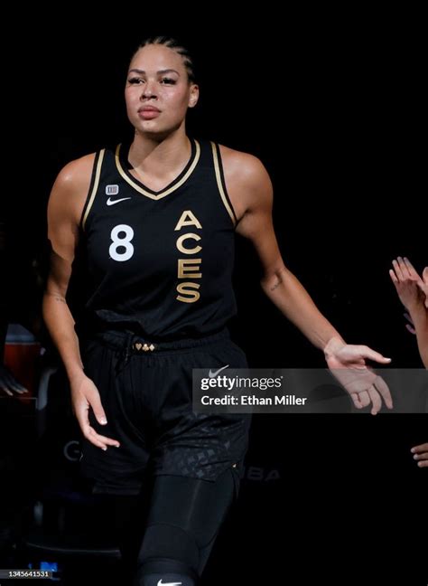 Liz Cambage of the Las Vegas Aces is introduced before Game Five of... News Photo - Getty Images