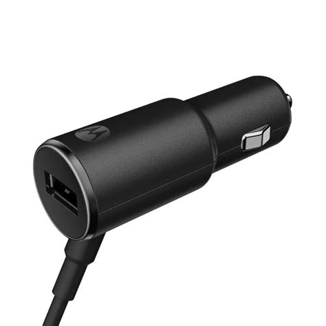 Carregador Veicular Turbo Original Motorola Cabo Usb Type C R