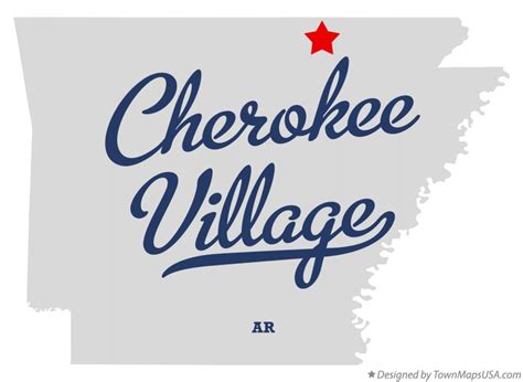 Map of Cherokee Village, AR, Arkansas