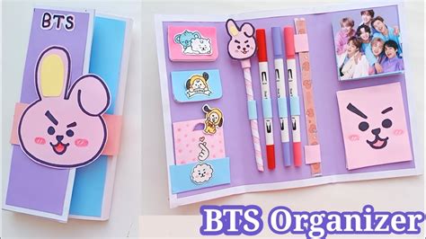 How To Make Bts Folder Organizer Diy Folder Organizer Paper Craft