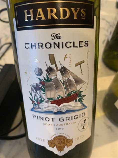 2019 Hardys Pinot Grigio The Chronicles Twice Lost Australia South