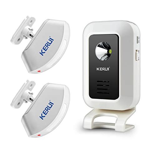 KERUI Wireless Welcome Door Bell Alarm Chime Kit 1 Receiver 2 Motion