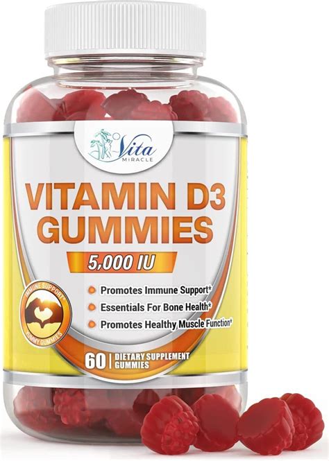 Vitamin D Gummies for Adults Kids - Vitamin D3 Gummies for Adults 60ct Exp:01/24 - Vitamins ...