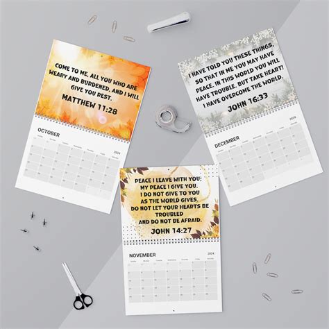 Christian Wall Calendar 2024 2024 Wall Christian Calendar Christian