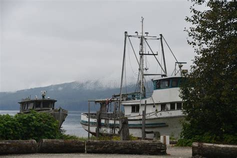 Around The Village Of Hoonah At Icy Strait Point In Alaska Stock Photo