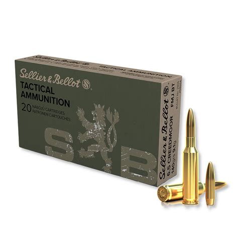 Sellier Bellot 6 5 Creedmoor 140 Grain FMJ Ammo Rifle Ammo 500