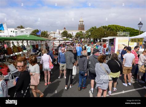 Teguise Market, Lanzarote Stock Photo - Alamy