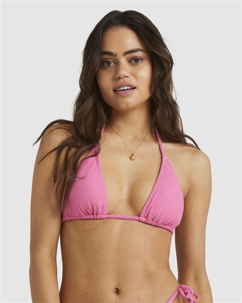 Billabong Sunrays Remi Tri Bikini Top Paris Pink Surfstitch