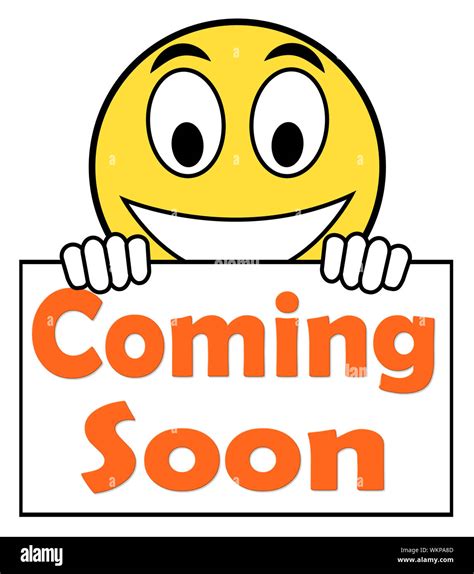 Coming Soon On Sign Showing Arriving Products Or New Arrivals Stock