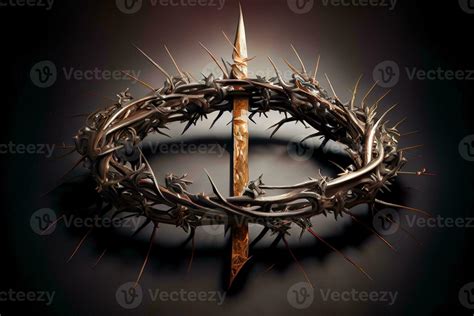 Excellent A Depiction Of The Crown Of Thorns Of Jesus Christ And A Nail On The Holy Cross