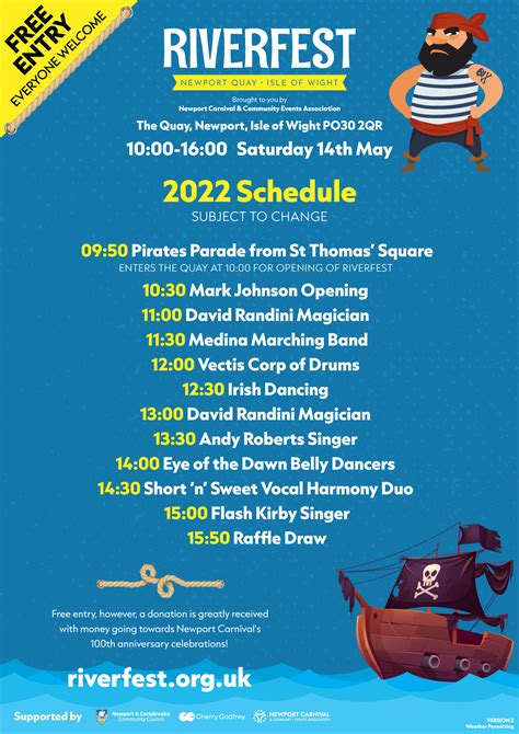 Riverfest 2025 Schedule Isabel Annamaria