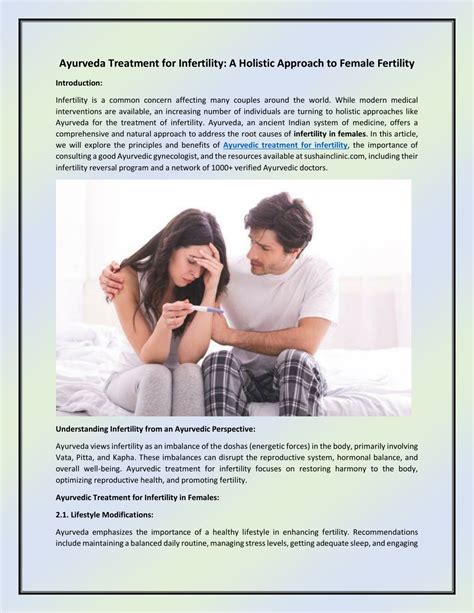 Ppt Ayurveda Treatment For Infertility A Holistic Approach To Female