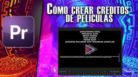 Cómo crear créditos de películas en Adobe Premiere Pro YouTube