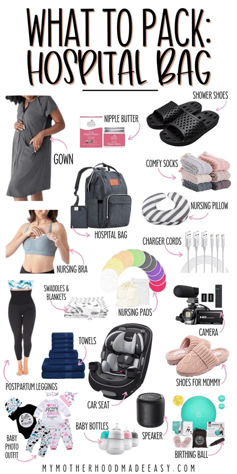 Printable Hospital Bag Checklist For Labor And Delivery Artofit