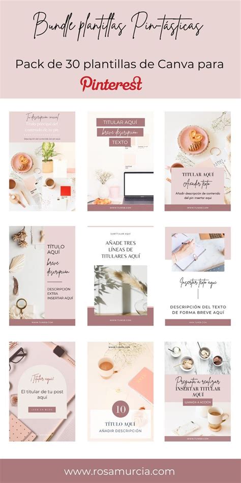 Pack Templates For Pinterest In Spanish Templates Designed With