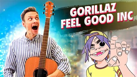 Feel Good Inc — Gorillaz разбор на гитаре фингерстайл табы Youtube