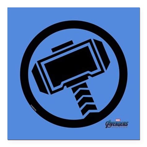 CafePress - Thor Symbol Square Car Magnet 3 X 3 - Square Car Magnet 3 ...