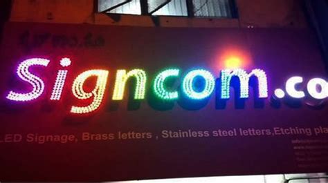 Commercial LED Sign Board Operating Temperature 30 Degree C Letter