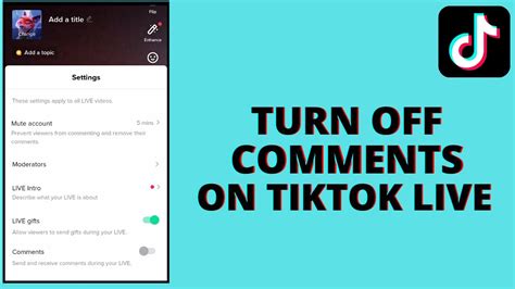 How To Block Comment On Tiktok Live Youtube