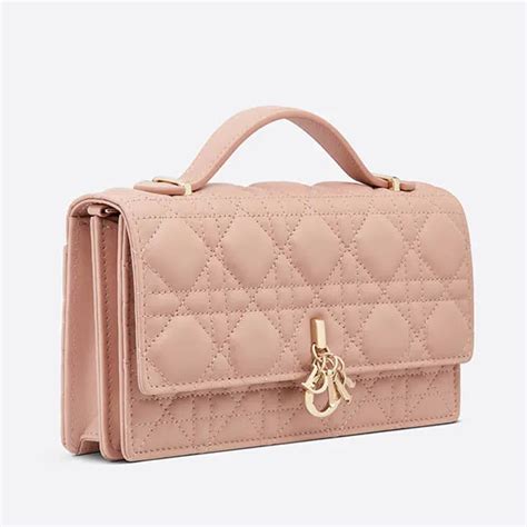 Túi Xách Dior Pochette Lady Con Asa Superior Màu Hồng Nude Vua Hàng Hiệu
