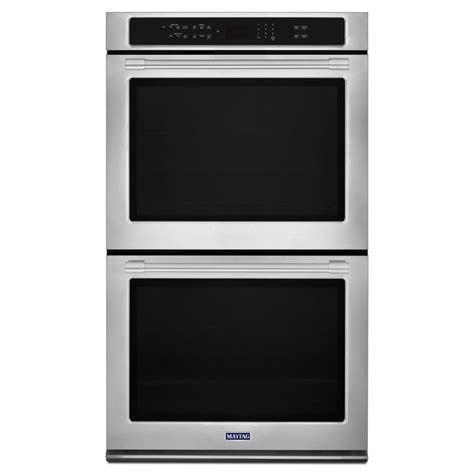 Maytag 30 In Double Electric Wall Oven With True Convection In Fingerprint Resistant Stainless