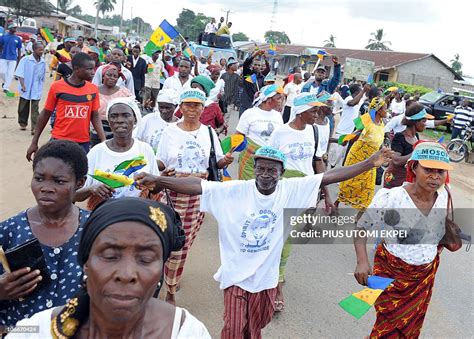 Ogoni People March During A Rally To Mark The 15th Anniversary Of The