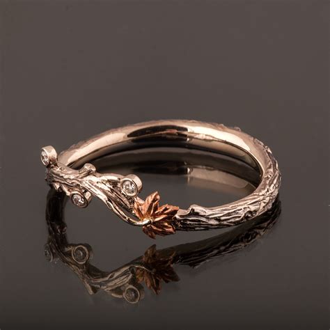 Maple leaf wedding band – Artofit