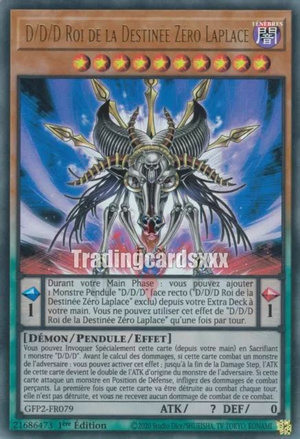 YU GI OH D D D ROI de la Destinée Zéro Laplace UR GFP2 FR079 EUR 1