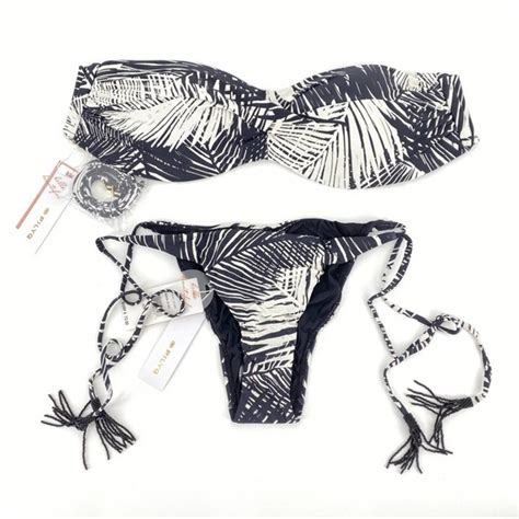 Pq Swim Swim New Pilyq Pq Swim Nassau Goddess Bandeau Bikini Set Poshmark