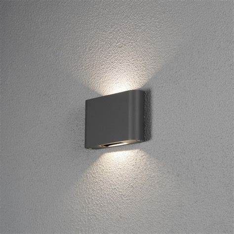 Moderne Buiten Wandlamp Antraciet PowerLED 2x 6W Chieri