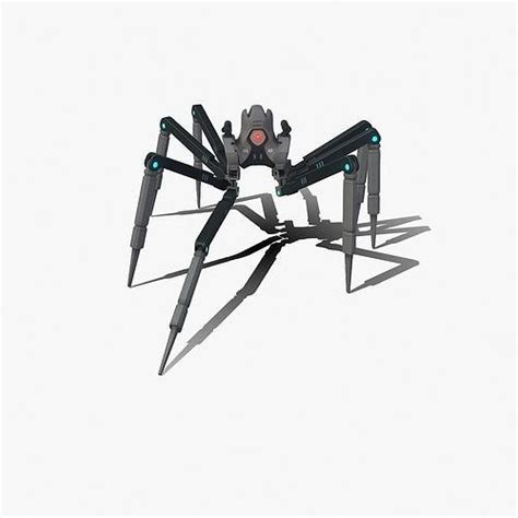 3d Model Spider Bot V3 Rigged And Animated Vr Ar Low Poly Cgtrader