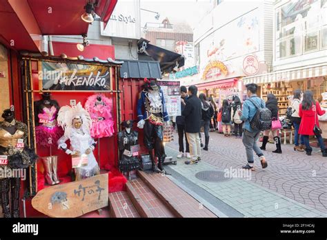 Fashion Clothing Boutique On Takeshita Street Takeshita Street Is A