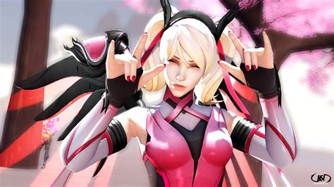 Sfm Mercy Feels Happy Pink Mercy Skin By Joke1597 On Deviantart