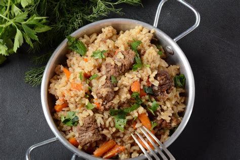 Carne De Bovino Frita E Cozida Arroz Foto De Stock Imagem De