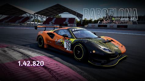 Ferrari 488 GT3 Evo Hotlap 1 42 820 Barcelona 21 27C ACC 1 8 20