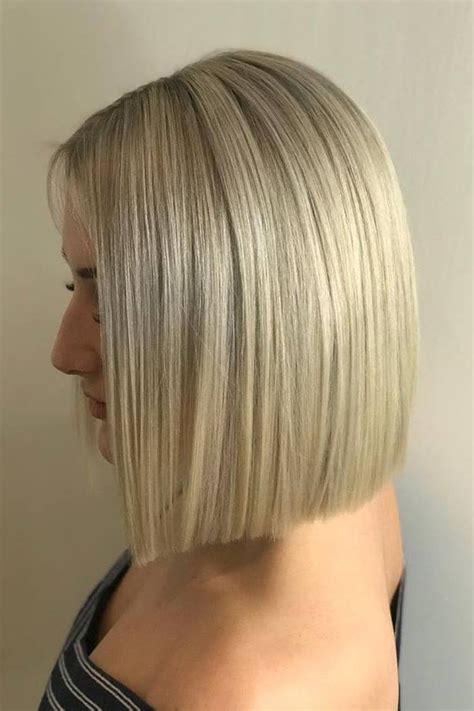 Stunning Striking Blonde Chop Bob Hairstyle