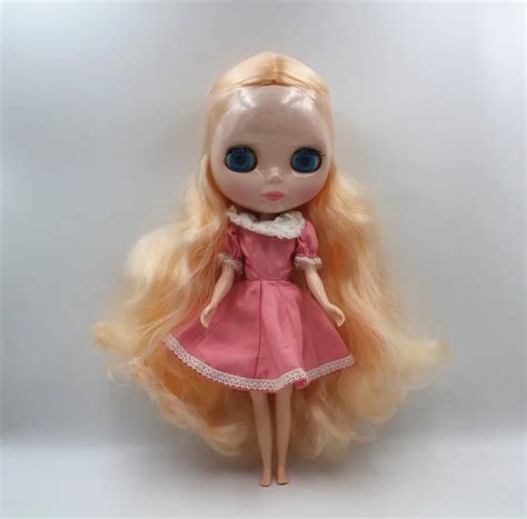 Blygirl Blyth Doll Golden Curly Haired Nude Dolls Common Skin 7 Joint DIY Dolls Can Change The