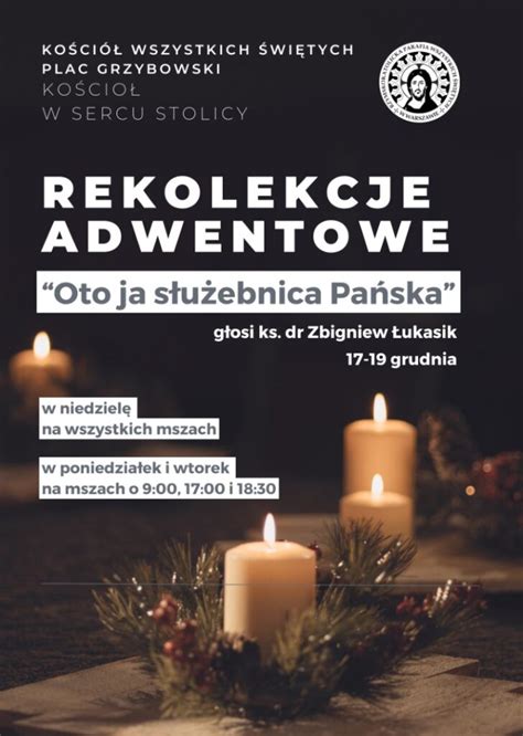 Rekolekcje Adwentowe Grudzie Parafia Wszystkich Wi Tych