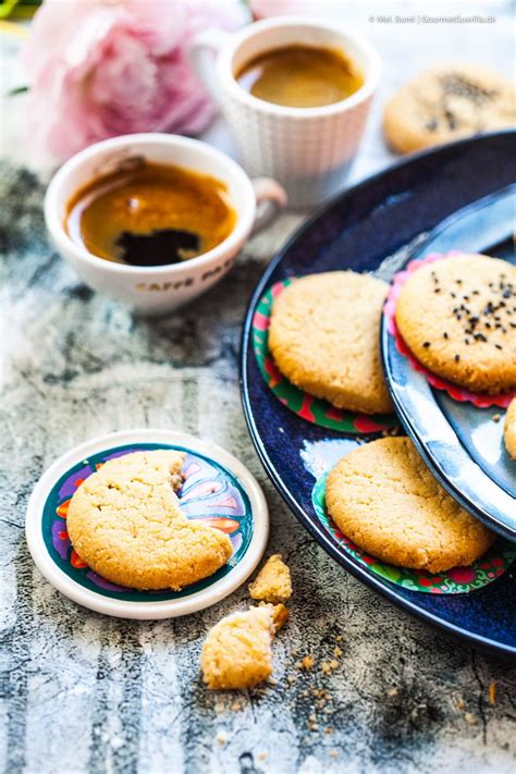 Israelische Tahina Shortbread Cookies Superzarte Sesam Kekse Aus Nur