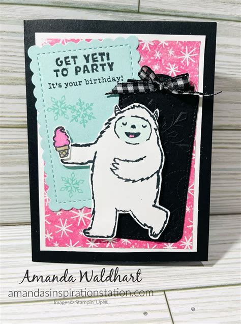 Stampin Up Yeti To Party Stampin Up Cards Cards Swap Cards