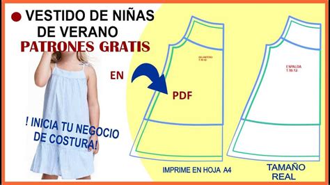 Patrones Gratis De Vestido Verano Para NiÑas En Pdf Youtube