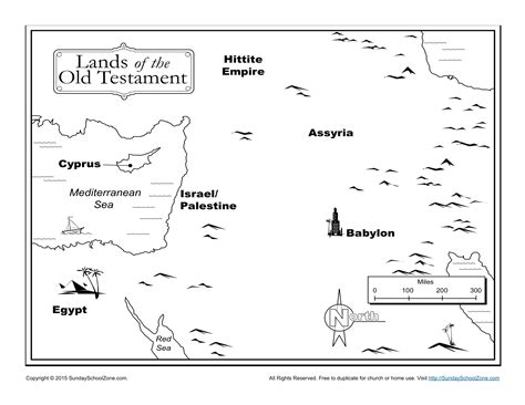 Lands of the Old Testament Bible Map - Children's Bible Activities ...