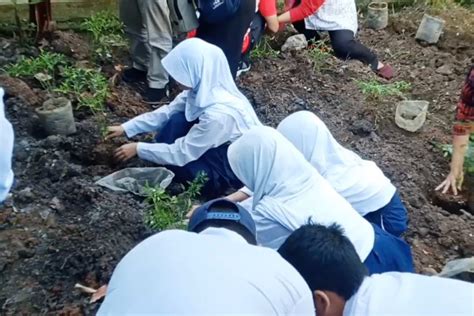 Pelajar Berkebun Program Pemkot Tangerang Untuk Jaga Ketahanan Pangan