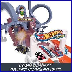 Car Track Set Hot Wheels RacerVerse Toy Car Track Set Spider Mans
