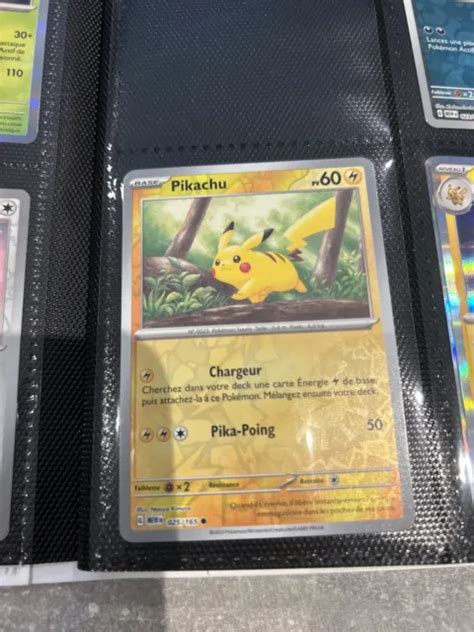 Carte Pokemon Pikachu 25165 Reverse 151 Fr Écarlate Et Violet Eur 100 Picclick Fr