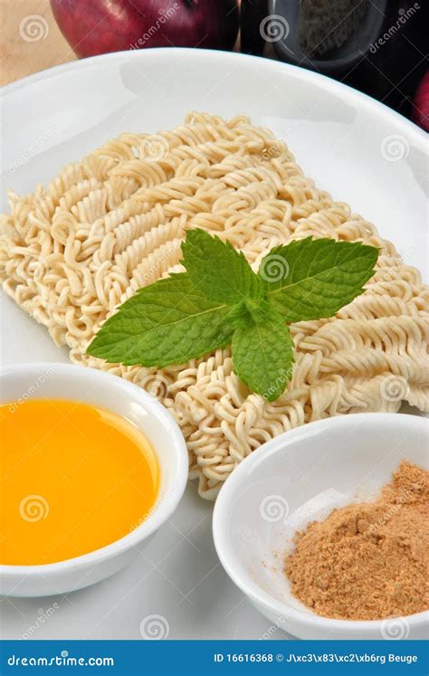 Noodle And Some Flavour Powder Stock Photo Image Of Cooking